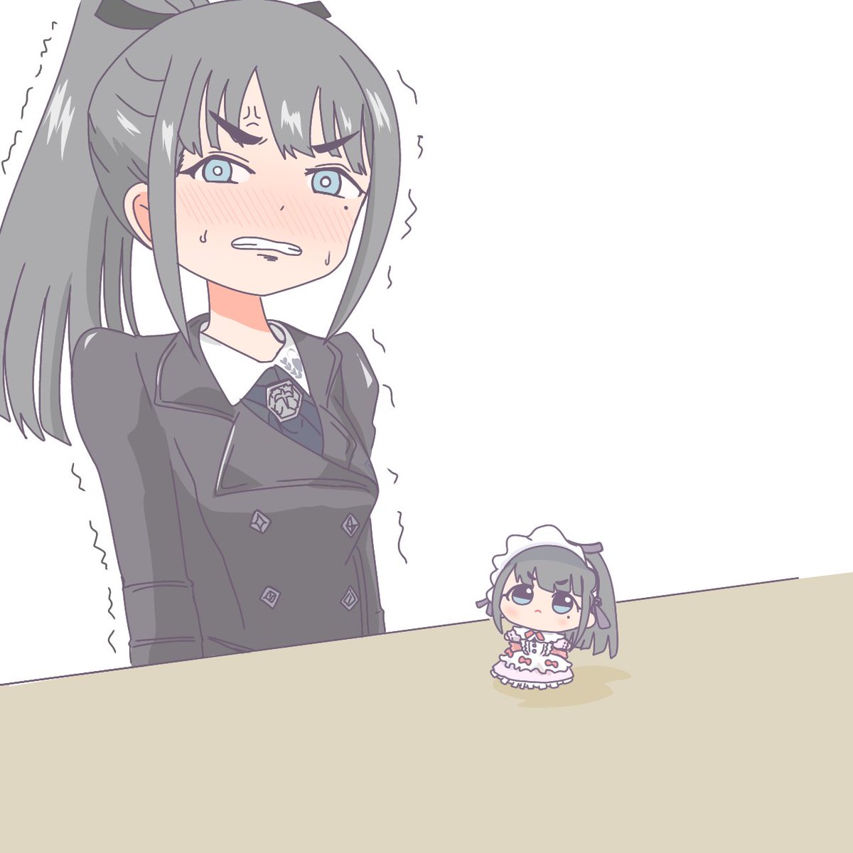 「どうかしましたか雨夜さん」|うむがやすしのイラスト
