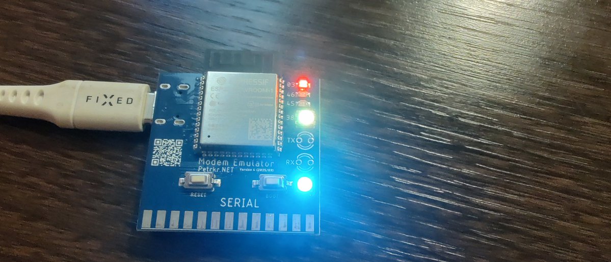 petrkr's tweet image. New version of Modem Emulator.
Now with ESP32-S3, two 'WS' Leds, more GPIO's and SD card slot.
Featuring #zimodem firmware
@LabOctopus
#esp32s3
#modem
#retro
#atari
#amiga
#8bit
#dialup