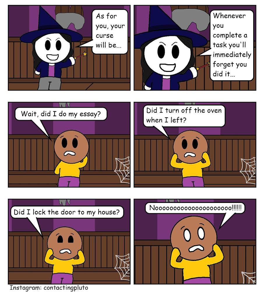 contactingpluto's tweet photo. Beware the Witch’s Curse 🧙‍♀️ #comic #webcomic #comicstrips https://t.co/F8e89k0hjX