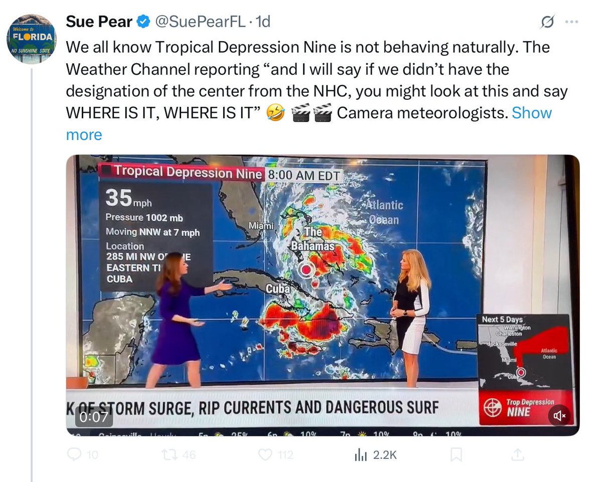 Who is “we”?  The Super Skeptics?  The clowns with zero meteorology background?  The social media prophets that instead of acknowledging that weather systems are highly complex and can behave erratically…decide to hijack the English language by taking words that are meant to