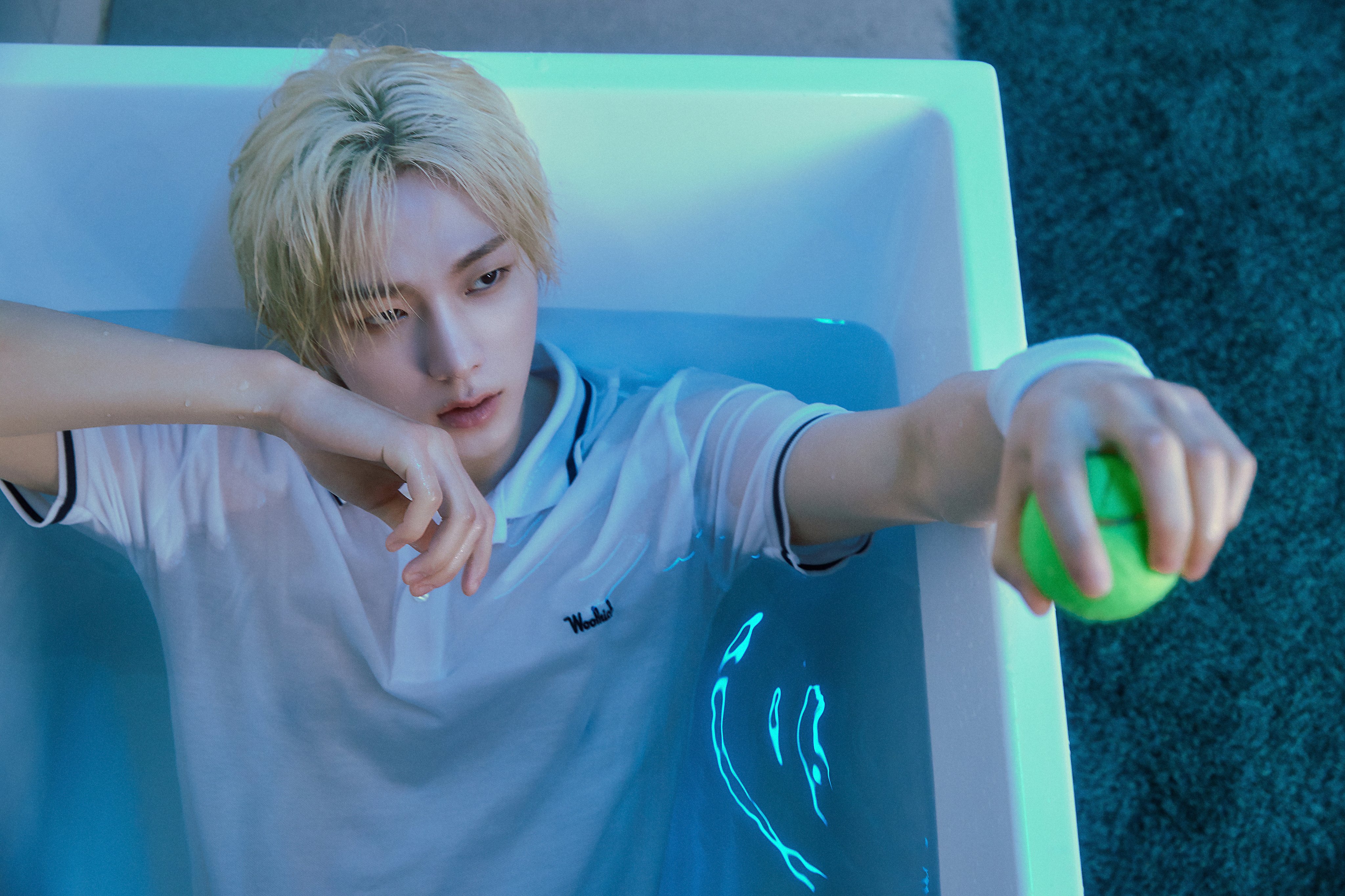 Sungho of BOYNEXTDOOR performing energetically on stage, exuding charisma and charm.