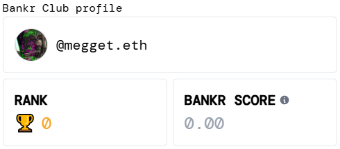 cryptomegget's tweet photo. How do you like the beginning of the week, $bnkr fam?

I decided to try to tweet something about this topic too, we need to start somewhere, right?

I'm still a full 0 😆

@bankrbot https://t.co/w3tdPvm4Oz