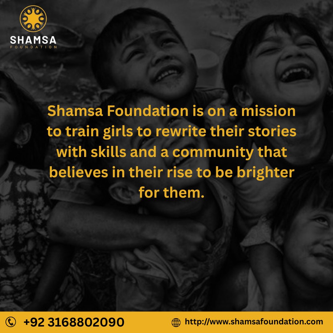 ShamsaFdn's tweet photo. Shamsa Foundation wants to light the path for girls to learn, lead, and live successfully, guiding girls to shine and succeed on their terms that never fade.

Visit our website
https://t.co/j0icMDP3Pm

#shamsa #study #rewrite https://t.co/LUDCtTa1vh