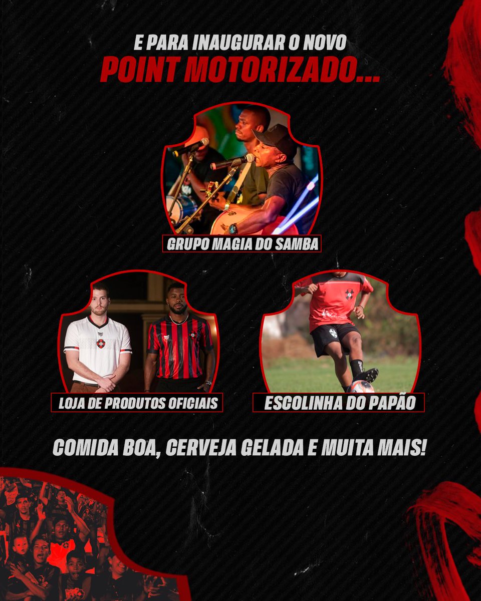 motocluboficial's tweet image. Vem ai o novo point Motorizado 🏍️🔴⚫️

O Moto Club de São Luís convida a torcida motorizada para a apresentação oficial da Arena 1937, o novo espaço de integração rubro-negro!

Pagode, cerveja gelada, comida boa, produtos oficiais e anúncios exclusivos para a temporada 2026.