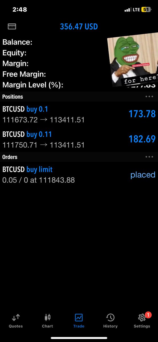 FelaSir's tweet photo. Btc before And Àfter trades! 350$ made

Dm for capital management with minimum 50$ to 1k$ above lets me grow it to extra 150$ to 1k$ or 50% of your capital within week. Refer and earn 5% https://t.co/Ownhl9mbem