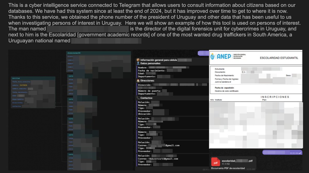 _venarixES_'s tweet photo. 🚨 Múltiples sitios gubernamentales en #Uruguay 🇺🇾 habrían sido expuestos por el grupo #hacker #LaPampaLeaks...
⚠️ #Ceibal (@Ceibal_Uy), el centro nacional de innovación educativa y tecnologías digitales...
⚠️ #SUCIVE (https://t.co/ign3FecpFk), Sistema Único de Cobros de Ingresos Vehiculares, gestiona los impuestos, tasas y multas vehiculares...
⚠️ #ANEP (@ANEP_Uruguay), Administración Nacional de Educación Pública
⚠️ Intendencia de #Montevideo (@montevideoIM)
⚠️ #DNIC (@Minterioruy), Dirección Nacional de Identificación Civil
🚩 Se evidencian nombres, apellidos, fechas de nacimiento, emails, cédulas, direcciones, teléfonos, emails y más...
@compresidencia
Monitorea este incidente en #VenariX ➡️ https://t.co/OW9Te2XdwS
#ciberataque #DataLeak #CyberAttack #Ciberseguridad #infosec #CyberSec