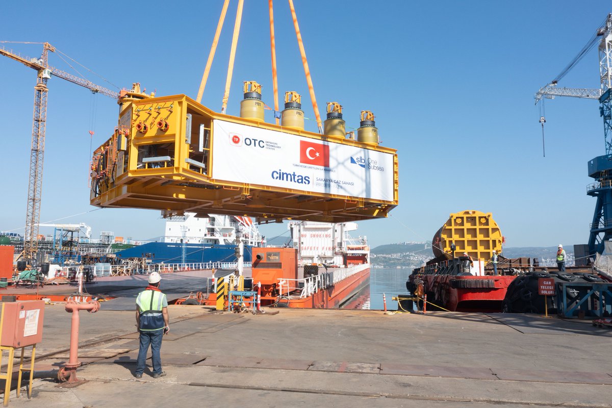 CimtasGroup's tweet photo. TP-OTC’nin Sakarya Gaz Sahası Geliştirme Projesi Faz 2 kapsamında, Türkiye’de üretilen ilk derin deniz Manifold ve Suction Pile’ı, Çimtaş Shipyard – Başiskele/Kocaeli tesisimizde başarıyla tamamlanarak sevk edilmiştir. https://t.co/tPPT2pJHuQ
