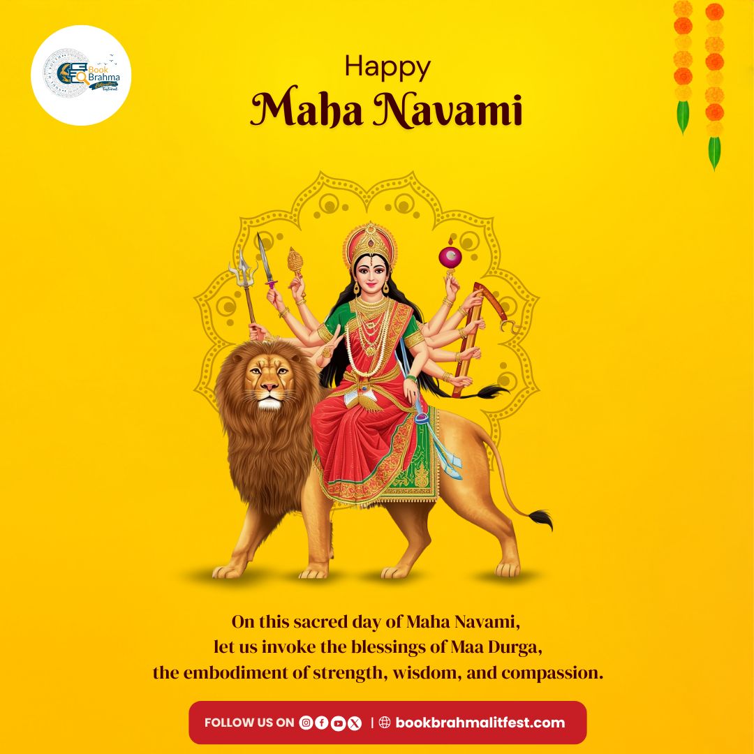 Happy Maha Navami
On this sacred day, may Maa Durga bless us with strength, wisdom, and compassion
.
.
.
#BBLF #bookbrahmaliteraturefestival2025 #Artandliterature #HappyMahanavami