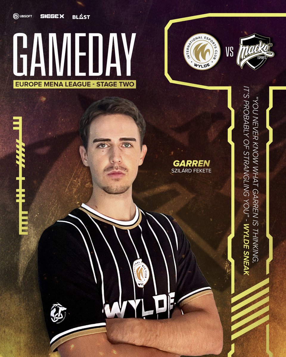 WYLDE_gg's tweet image. Standings are close, stakes are high. ⚔️

🆚 @mackoesports 
🕙 22:00 CEST

#EML #GOWYLDE⚡️