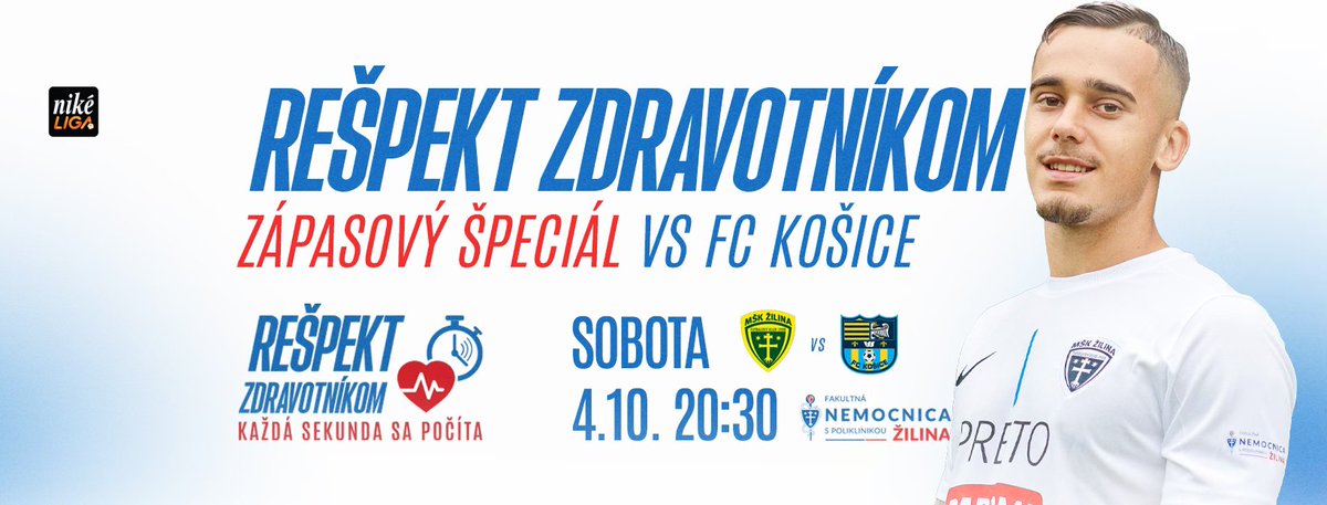 svetdresov's tweet photo. MŠK ŽILINA nastúpi v sobotňajšom stretnutí Niké ligy proti FC Košice v netradičných bielych dresoch. Týmto oblečením vzdá rešpekt všetkým zdravotníkom. Po zápase pôjdu dresy do dražby a výťažok poputuje na podporu miestnej nemocnice.
#dresy #nikeliga #mskzilina #nike https://t.co/AuO3byTkEe