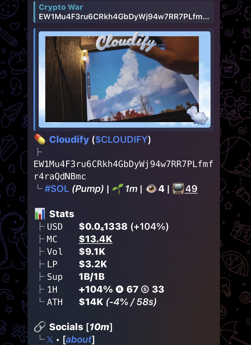 Mafiacrypto02's tweet image. Ca&amp;gt;&amp;gt;

EW1Mu4F3ru6CRkh4GbDyWj94w7RR7PLfmfr4raQdNBmc

#solana #BBNaija #Bitcoin