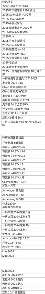 🔥国庆福利 所有丝袜博主资源
5折5折5折
#chloe霏霏 #July芝岚 #宸大小姐 #一杯白露 #乔安 #Epiphany #老板娘 #薇薇安 #奥特慢  #哈比猪 #Amybaby #暴躁小姐姐Mint #温柔小姐姐Tina #Violettevivian #Kyooni #有你喵 #杨小四四 #cathy_4444 #兔兔很Sss #黑丝 #美腿 #wallis #丝袜博主 #丝图 #国庆节