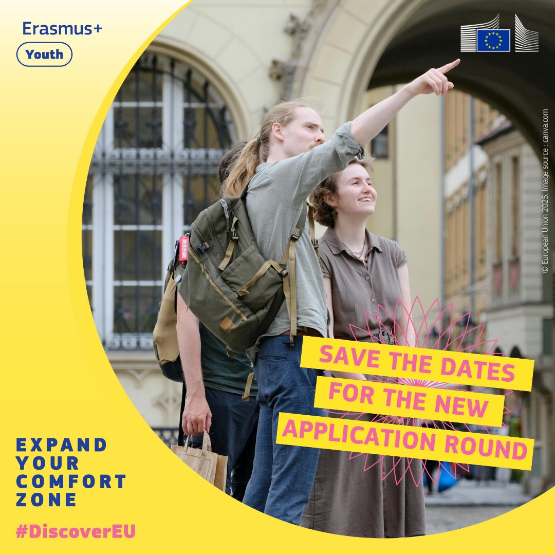 🇪🇺40 years of free movement in the Schengen area, 40 000 reasons to celebrate! 🎊
 
🚆#DiscoverEU is this Autumn offering more free rail passes than ever to 40 000 young Europeans ready to explore our continent.
 
👩‍💻Applications open 30 Oct, 12:00 CET!

👉 link.europa.eu/6xXcnd