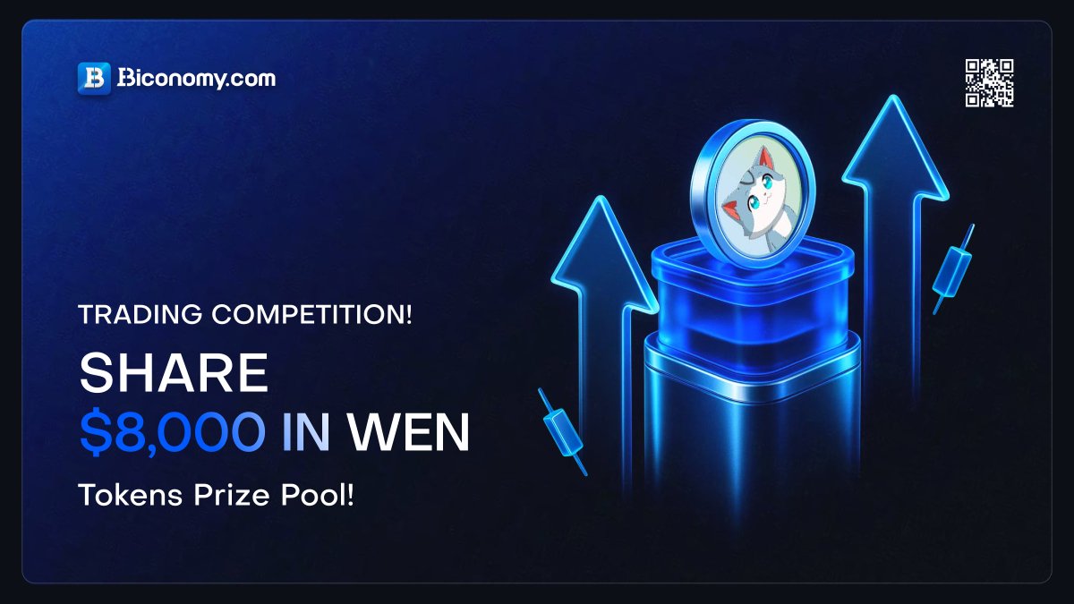 BiconomyCom's tweet image. 🚀 #Wen Trading Competition, Share $8000 in $WEN! 🚀

Dear Biconomy.com users,

To give back to our global community, we are excited to announce the @wenwencoin Trading Competition with a total prize pool of up to $8000 $WEN!💎

📅Activity time: 10/01/2025 00:00 –
