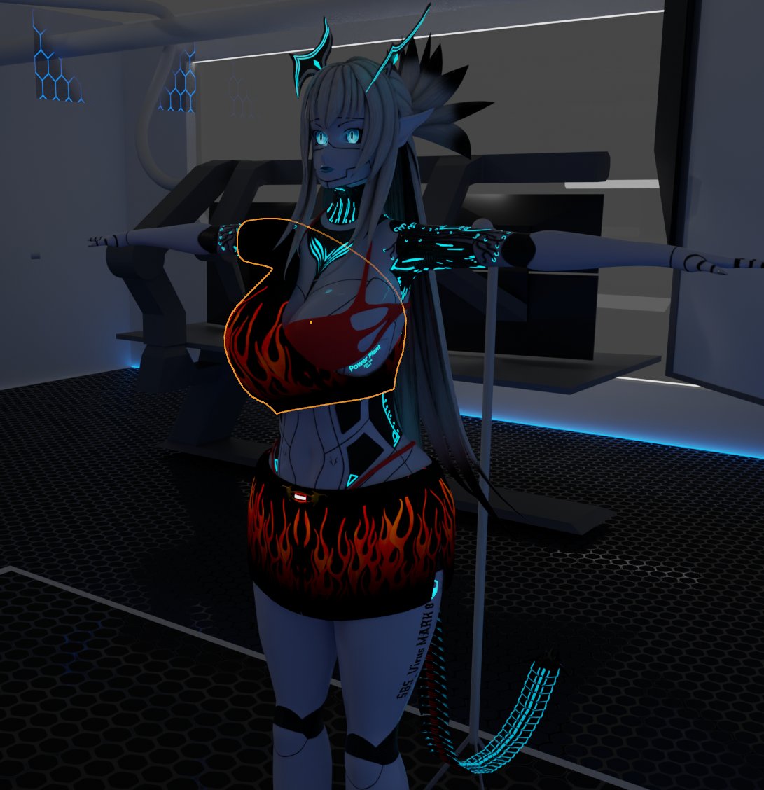 Endlich das ist fertig.. um den gesamten Rest muss ich mich noch kümmern.😅 Neue Kleidung für mich und mein Model! 😍🔥🔥❤️‍🔥

#VtuberGER #Vtuber #SBS_VirusArt #3dart #blender3d