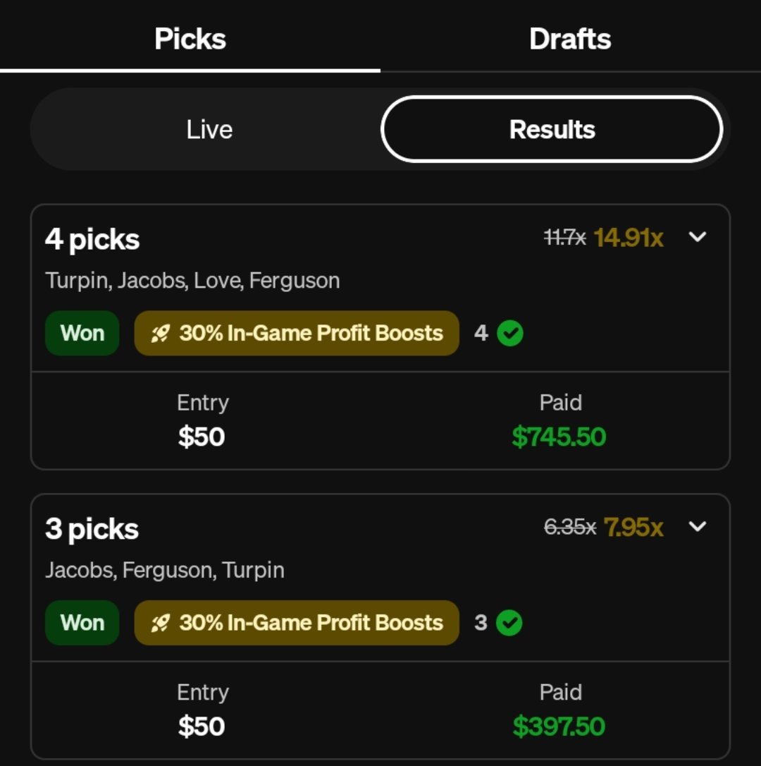 HLyght_TheTruth's tweet photo. The NFL prime-time games prop heater continues!!! $11,000+ between @UnderdogPicks @Pick6 #ThePropFather https://t.co/tKaoTYvoxX