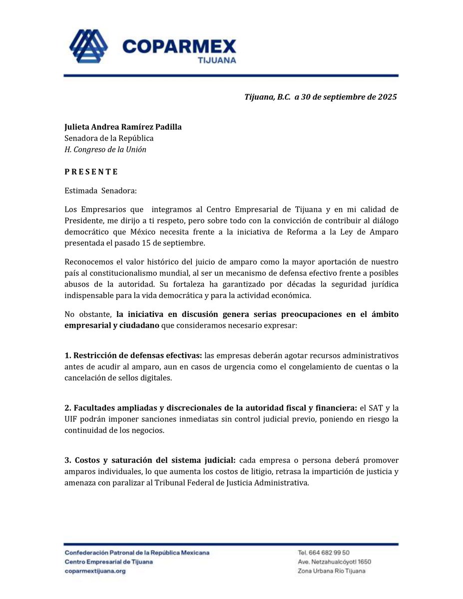 Coparmex Tijuana tweet media