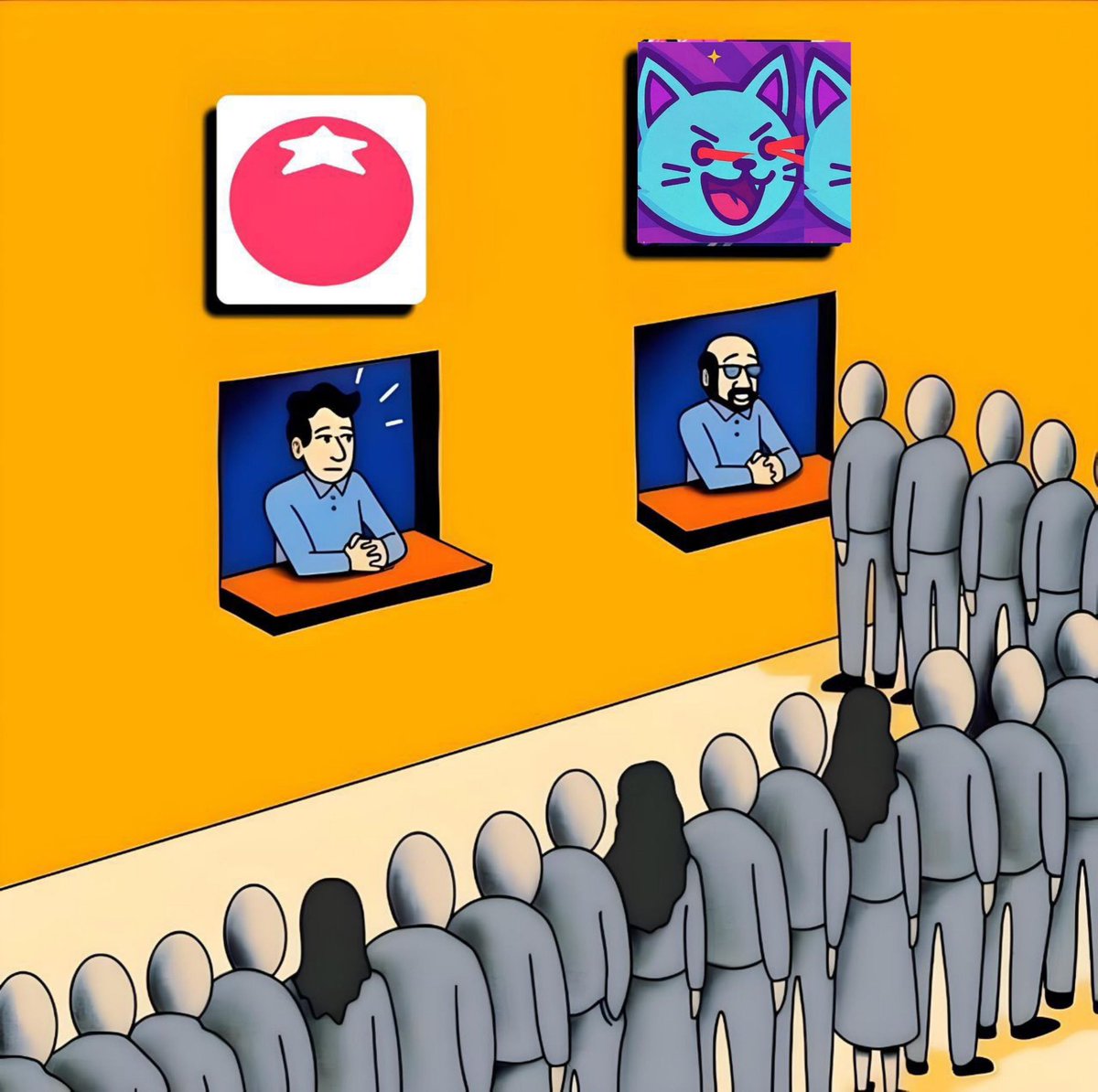JerryOludare's tweet photo. Crowd knows the truth… Lazer Kitty always wins 😼
@Lazerkittycoin1
#LazerKittyMemeContest 
#Tothemoon https://t.co/d5czoJ44IH