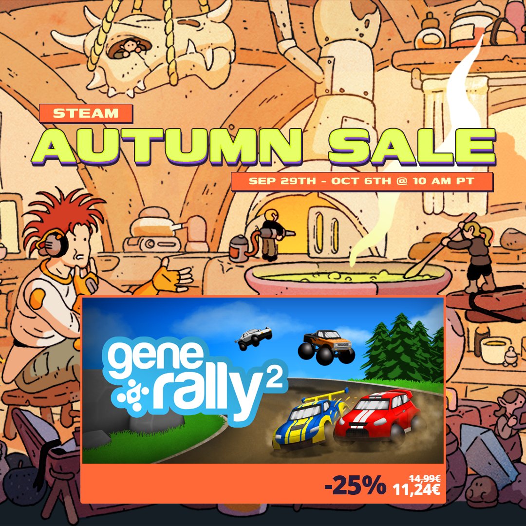 GeneRally 2 - Out Now on Steam! tweet media
