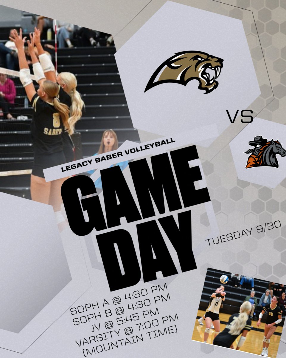 🏐 Sabers on the move ➡️ Dickinson! Our Soph, JV, and Varsity Sabers are headed west to Dickinson for a big night of volleyball! 🖤💛 Let’s go, Sabers! #FangsUp #SaberPride