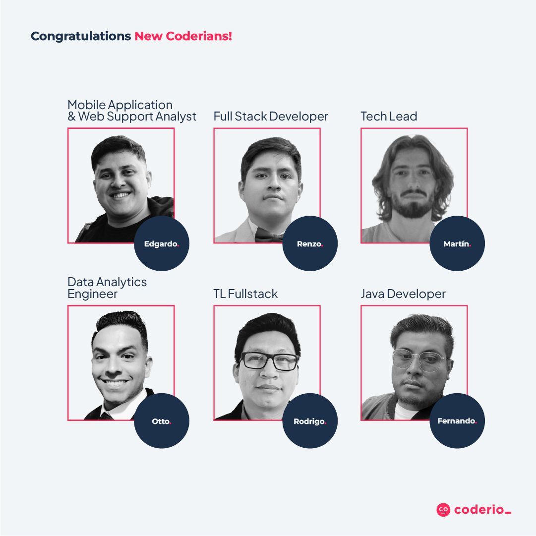 coderio_'s tweet image. Our worldwide #team keeps growing! We’re excited to #welcome amazing #talent ⚙️🛠️ To our new team members: we’re so happy to have you on board 🙌🏽🌈 #Coderio #technology #softwaredevelopment #WeLoveRemote