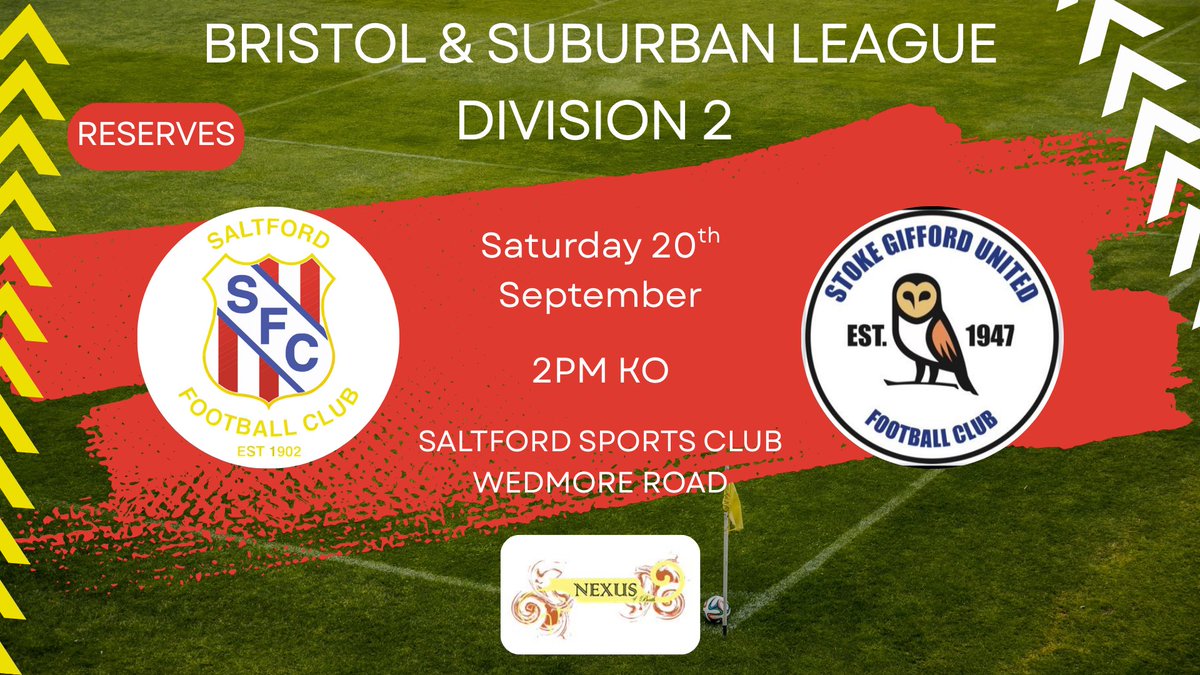 Saltford_FC's tweet photo. Fixtures this week!
1st Away Clevedon United First
Reserves Away  AC Moose Reserves
U18 Home Swiss Valley Rangers Youth U18 Boys
U16RS Home Purnell Sports Youth U16
U16WS Away Warmley Rangers Youth U16 https://t.co/lj8cgVplE4
