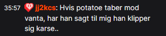 Tak for gamet til <a href="/TeamHorizonOrg/">Horizon</a>  NXT  13 - 8 Til Vanta 

Hvilket dsv. betyder at <a href="/ThePotatoGawd/">Potato</a> eftersigende Ikke længere har noget hår på hovedet GGWP