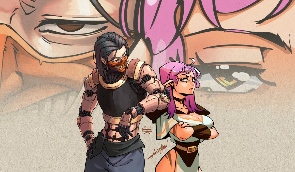 me and my bf <a href="/CarlEdillo/">Zhuan</a> did an art collab :&gt;

There was a bandwagon happening on fb so we decided to join in. Then we used our OCs 🫶