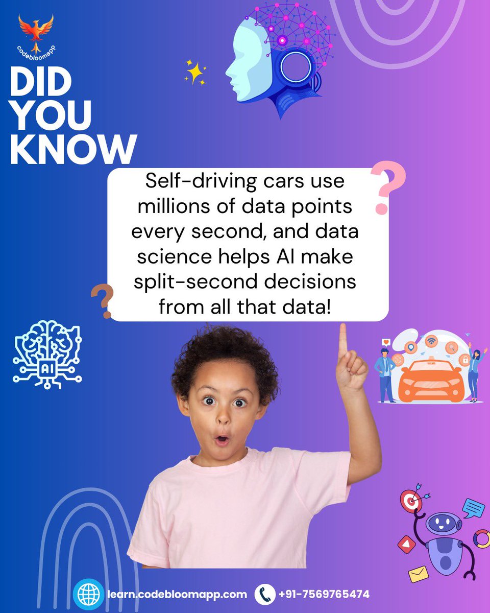 codebloomapp's tweet image. 🚀 Master the future with our AI & Data Science course!
Book your free demo now!
learn.codebloomapp.com
+91 75697 65474
#AI #DataScience #MachineLearning #BigData #FutureSkills #TechCareers #ArtificialIntelligence #LearnAI #CodeBloomapp