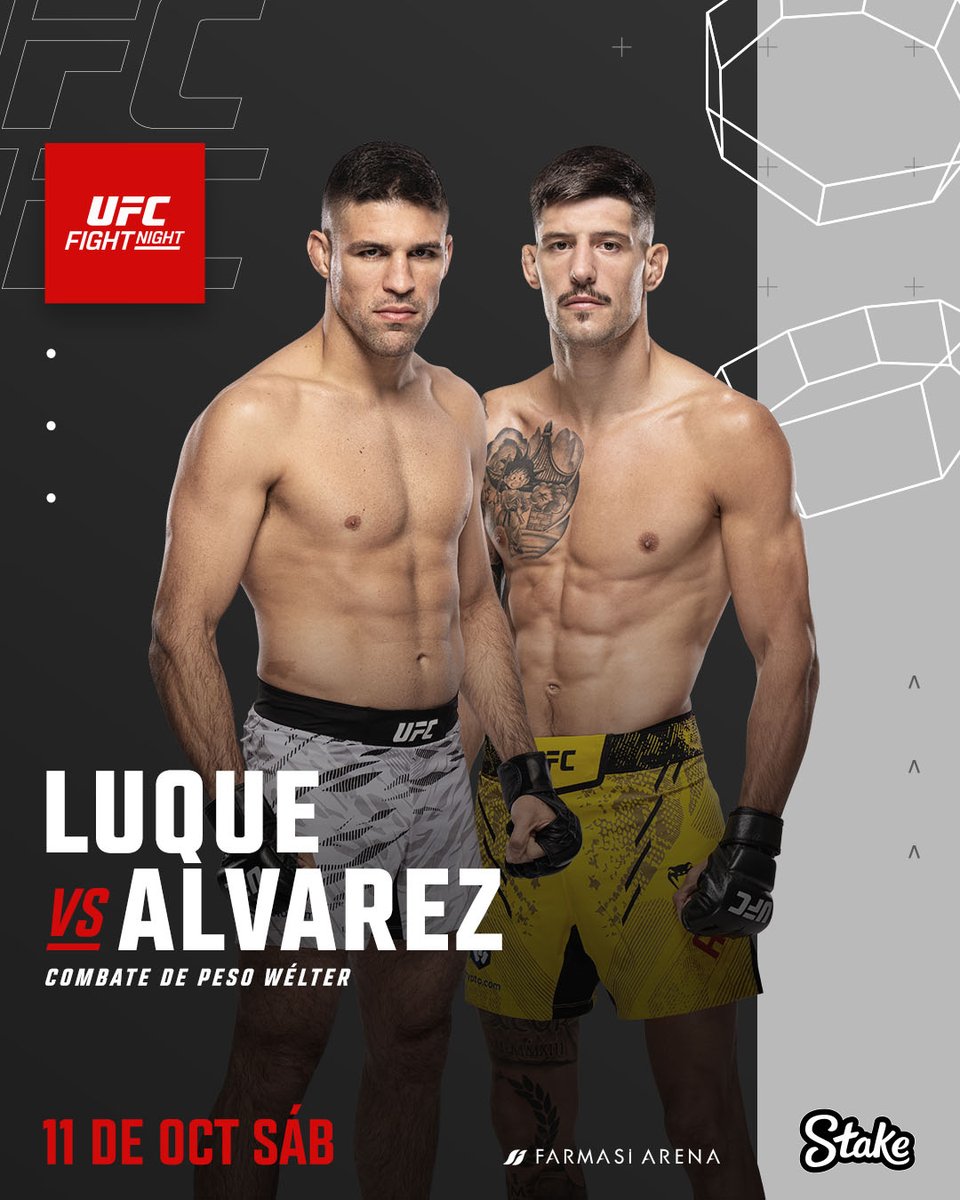 Miren quién va a estar en #UFCRio 👀

Nuevo combate Vicente Luque contra Joel Alvarez en el debut del español en peso welter 👊
