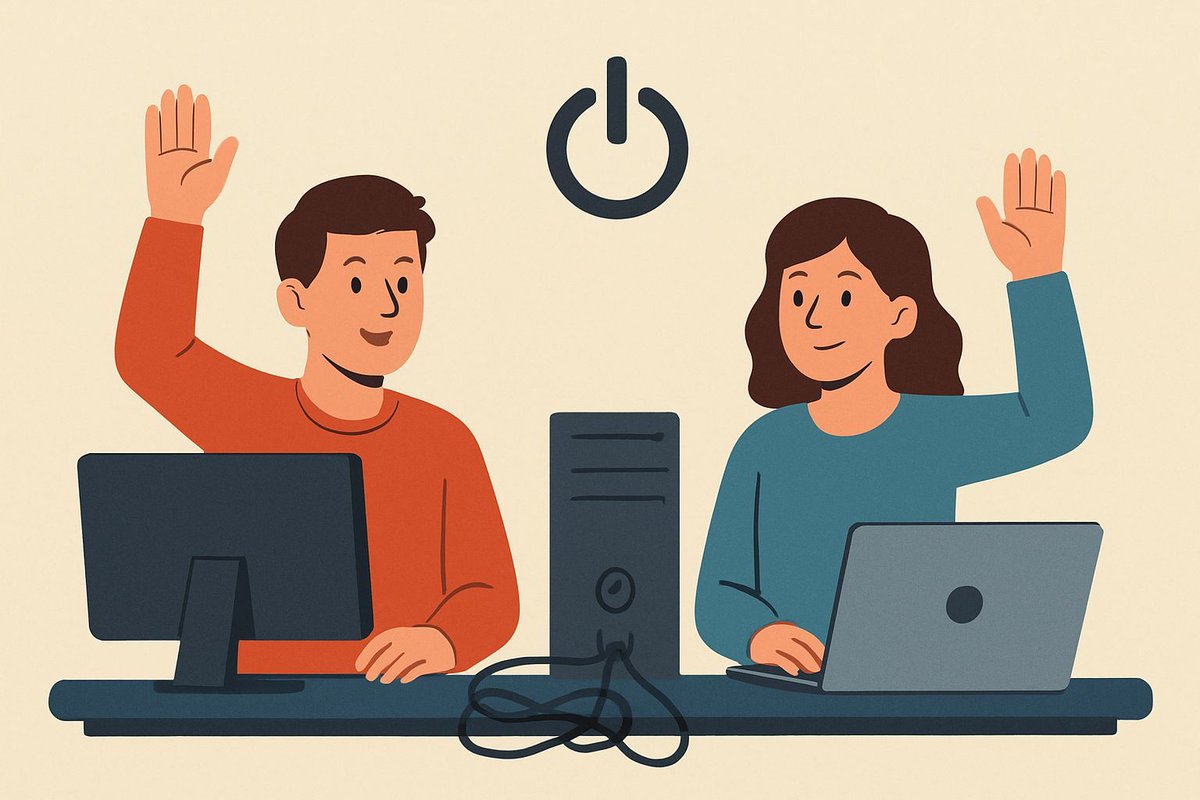 TechnologyLex's tweet image. Raise your hand if you’ve ever tried turning it off and on again 🙋🙋.
We’ll admit it—sometimes the classics work. But when they don’t, that’s where Lex Technology steps in.
🌐 Smarter solutions. Fewer headaches
#TurnItOffAndOnAgain #TechLife #RelatableIT #EverydayTech…
