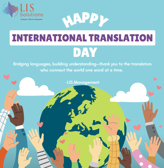 TeamLISSOL's tweet photo. 🌍 Happy International Translation Day! 🗣️✨
📚💬 Thank you for helping us connect the world, one word at a time.

#InternationalTranslationDay #LanguageMatters #GlobalCommunication #ThankATranslator #CulturalBridge #LISLanguageTeam https://t.co/wAcSVerhil