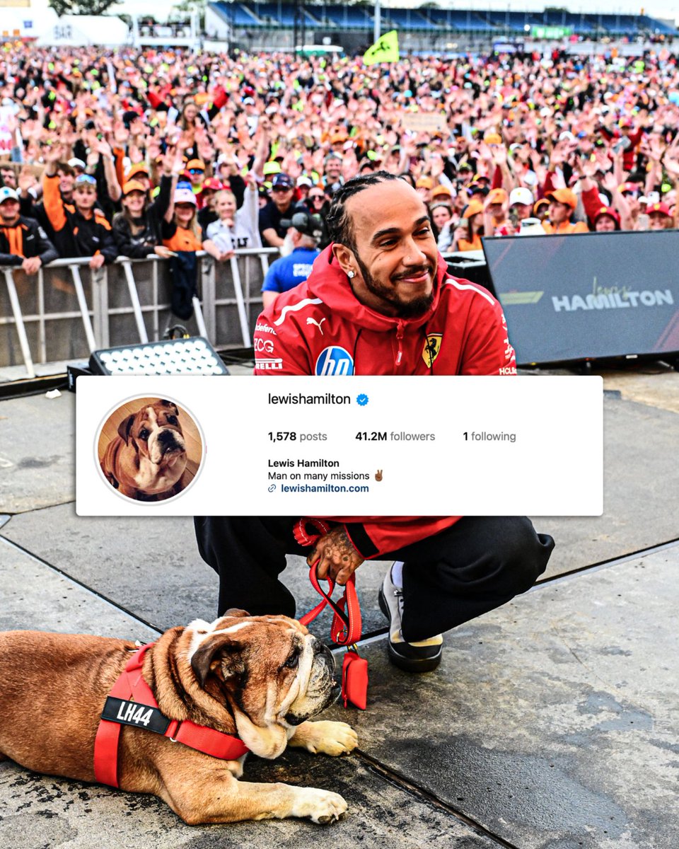 ESPNF1's tweet photo. The way Lewis has changed his profile picture on Instagram to Roscoe 🥲💔 https://t.co/OxPtVtkkhN