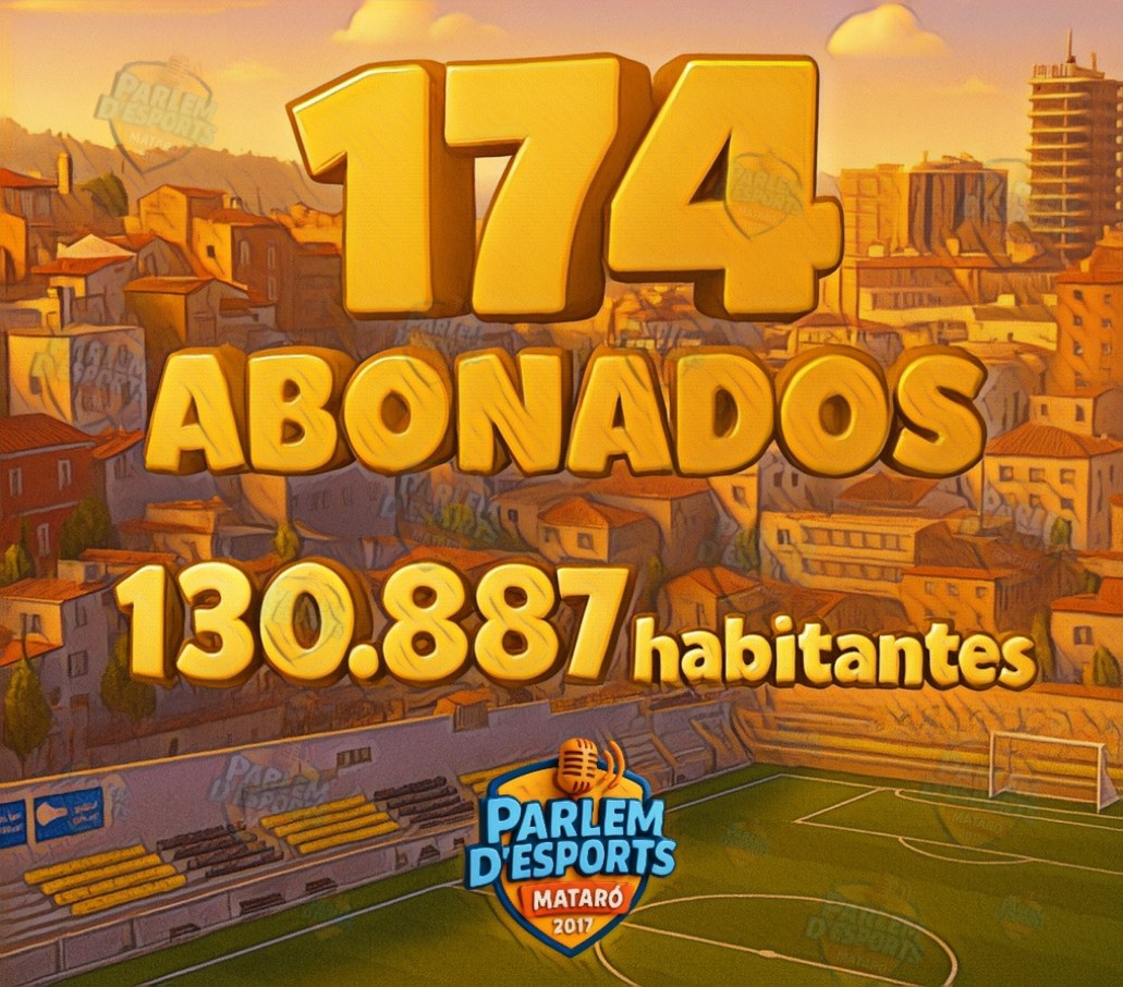 👉 Solo 174 abonados, con + de 138.000 habitantes, porque? #Mataro #maresme #Catalunya #futbolcat #futbolmaresme #futbolmataro #futbolbase #FutbolFemenino