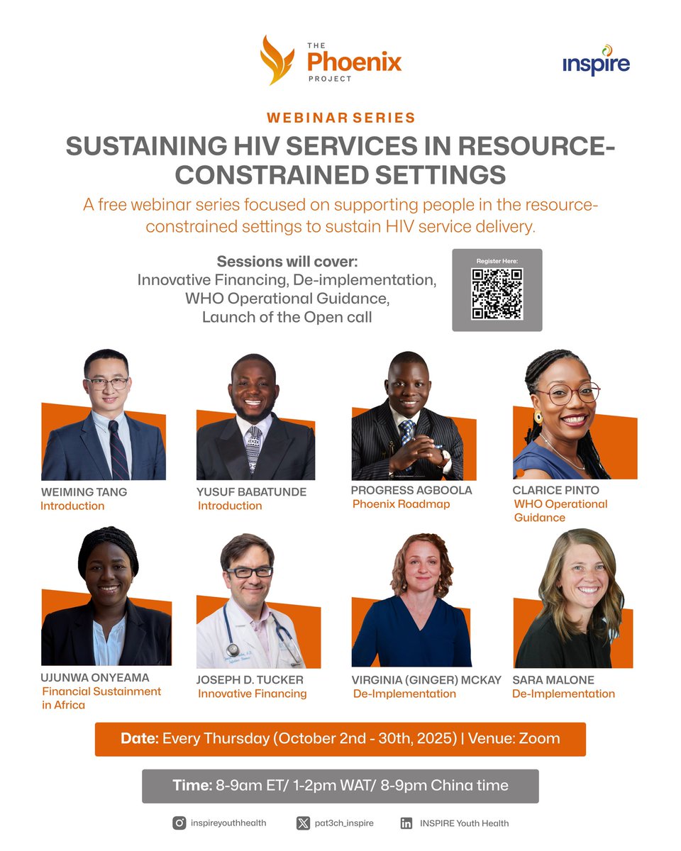 Hi guyyyysssssss, it’s just 2 days left until the Phoenix webinar series kicks off!💃🏻💃🏻💃🏻💃🏻

IT’S NOT TO BE MISSED!💃🏻

Join us every Thursday in October 2025 to be part of it

Use this link below to register: 

inspireyouthhealth.org/phoenix-webina…