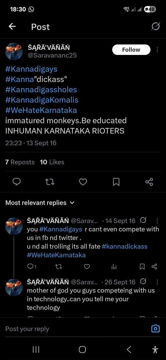 Sudhirnayak_blr's tweet photo. @Saravananc25 @ShivAroor Ida neeya?? Cut piece, manage your state drug addicts first. #dmkslaves #tamilfilmmentals https://t.co/YVPHGGa8Jw