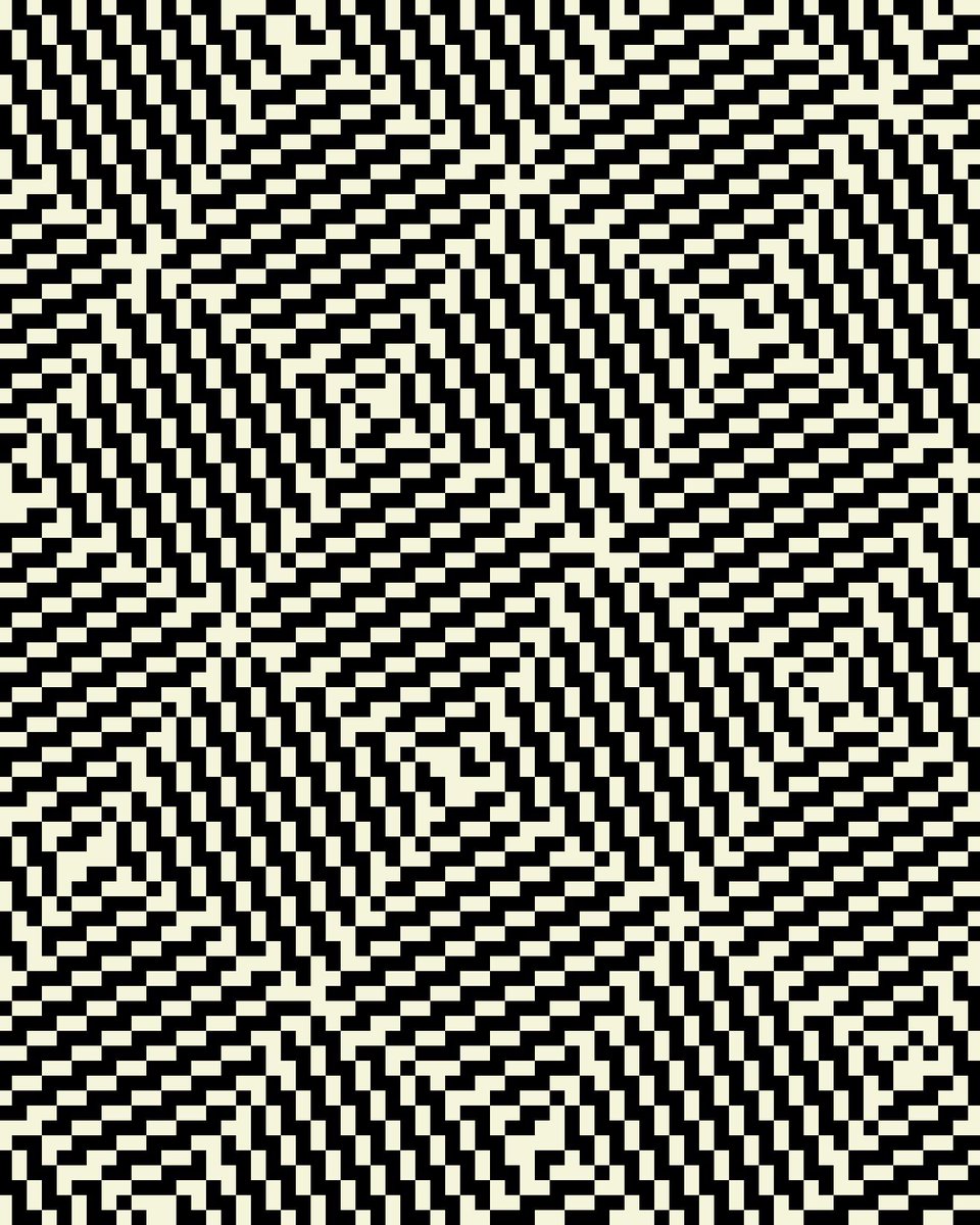 omg_home_design's tweet image. Riffing on the Sakura patterns of @foldster.bsky.social, pt. 1
.
#geometricpatterns #parametricdesign #creativecoding #textiledesignstudio #computationalart #cellularautomata #omg