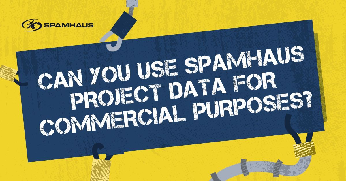 ❌ The short answer is no — our datasets are free only for low-volume, non-commercial use. Not sure if that’s you? Check our Fair Use Policy: 
👉 spamhaus.org/blocklists/dns… 

If you need data for commercial use, IP and domain reputation data is made available at an enterprise-level