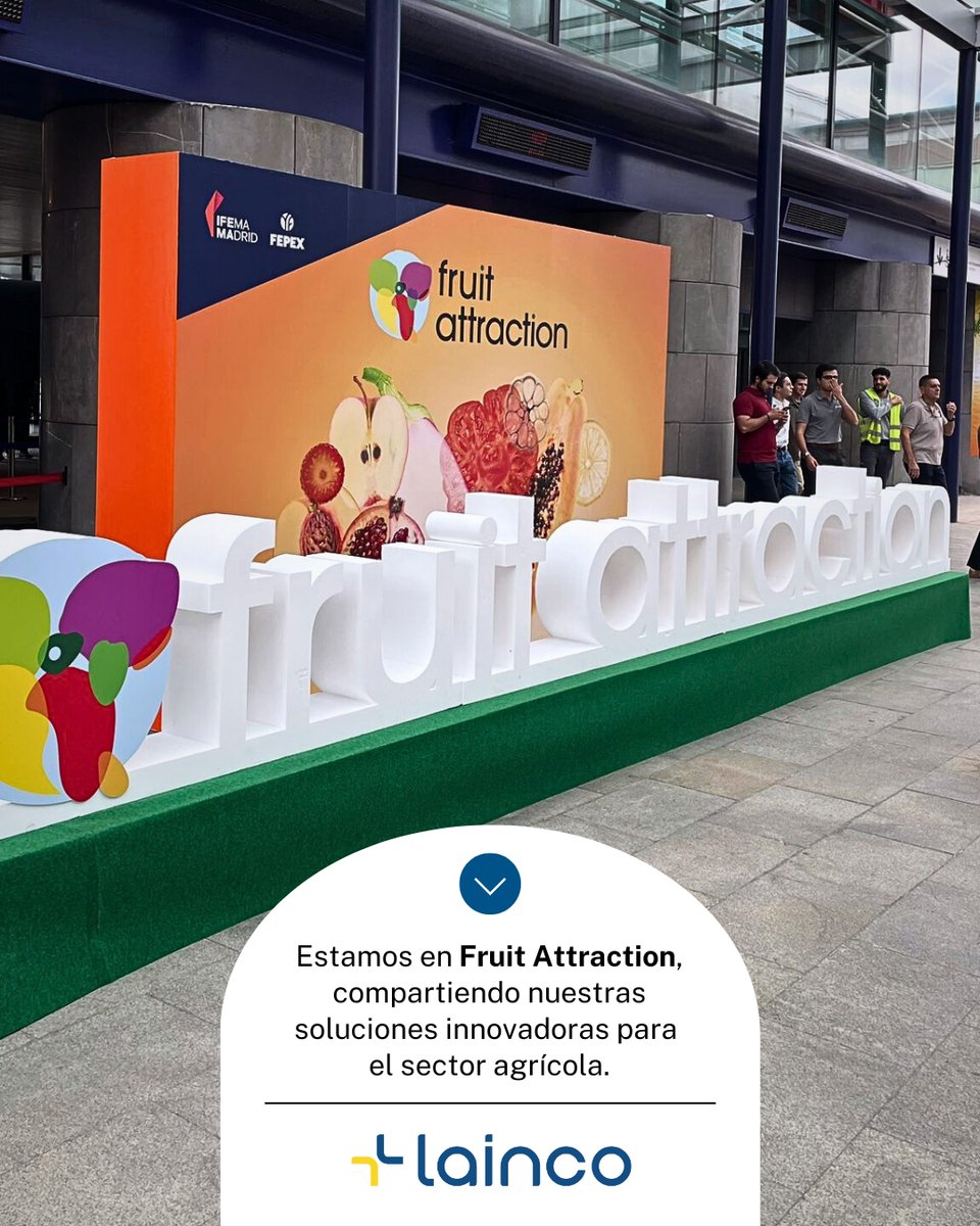 LaincoAgro's tweet photo. 🍏 ¡Estamos en #FruitAttraction2025! 🍏
Mostrando nuestras soluciones innovadoras y conectando con profesionales del sector hortofrutícola. 🌱🚜
Un espacio para compartir conocimientos y avanzar hacia un agro más sostenible.
#InnovaciónAgro #LAINCO #FeriaAgrícola https://t.co/OUGxHNm4yH