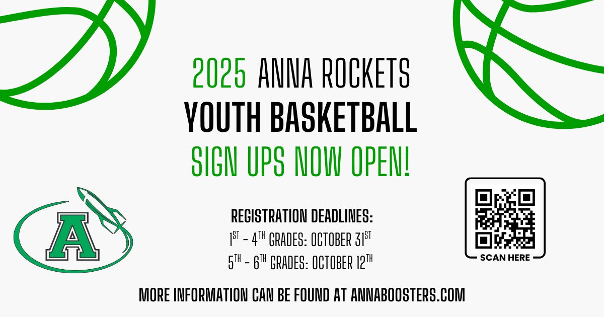 AnnaBoosters's tweet photo. 🏀🏀 ATTENTION 🏀🏀
Calling All Youth Ballers!!! Details Below:
@AnnaAthletics https://t.co/d9HMI7S0c0
