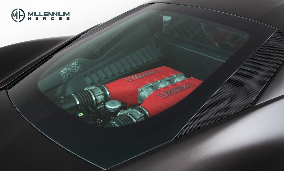 Bursting into life at the push of the steering wheel mounted start button, the 458 Italia's naturally aspirated F136 has a distinctive timbre being a flat plane V8 that swells to a banshee scream as the revs rise to an incredible 9000 rpm.