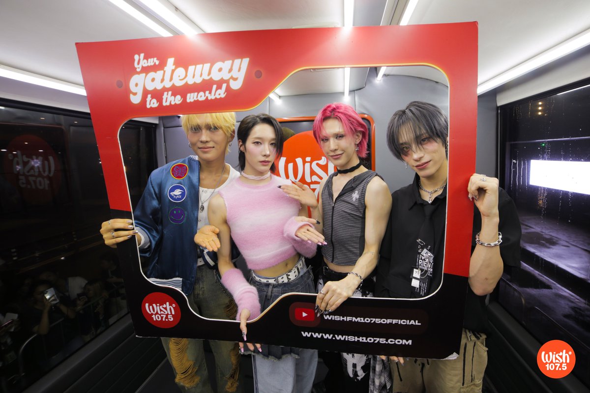 wish1075's tweet photo. On their debut Wish Bus guesting, South Korean boy band @XLOV_official brought their originals, "1&amp;Only" and "1 of LOV." https://t.co/NfNBKSL73Q
