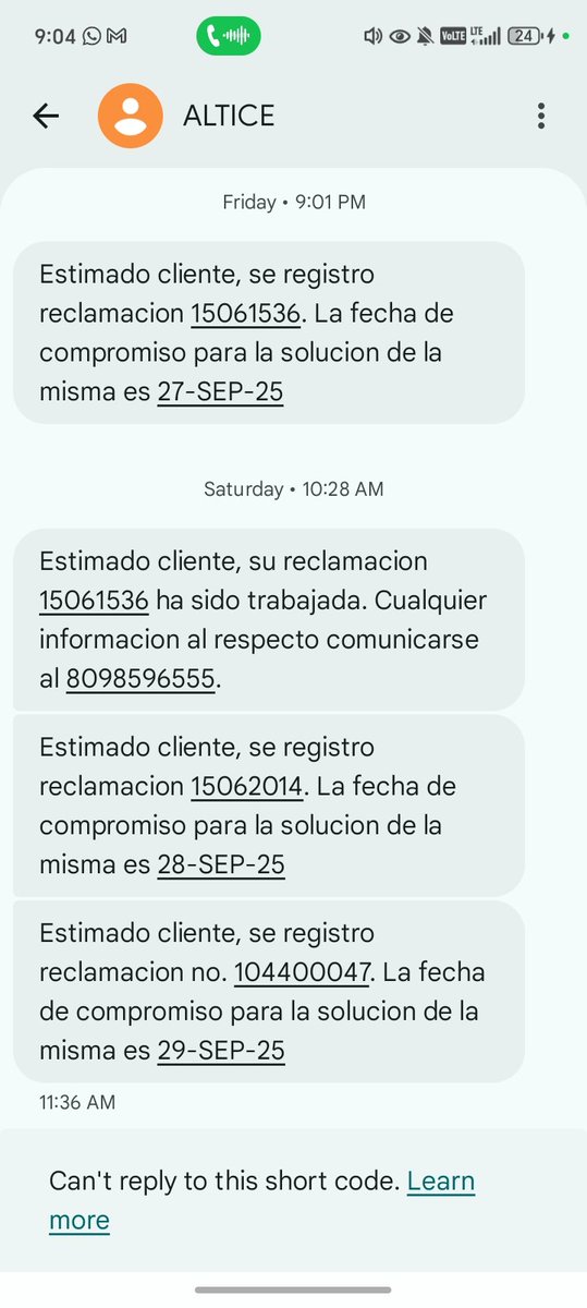 _jbisono's tweet photo. @SomosAlticeDo abre un ticket de averia, lo cierran y me hacen otro... Que pena que no cumplan con el tiempo de compromiso.... https://t.co/kof5G8alL4