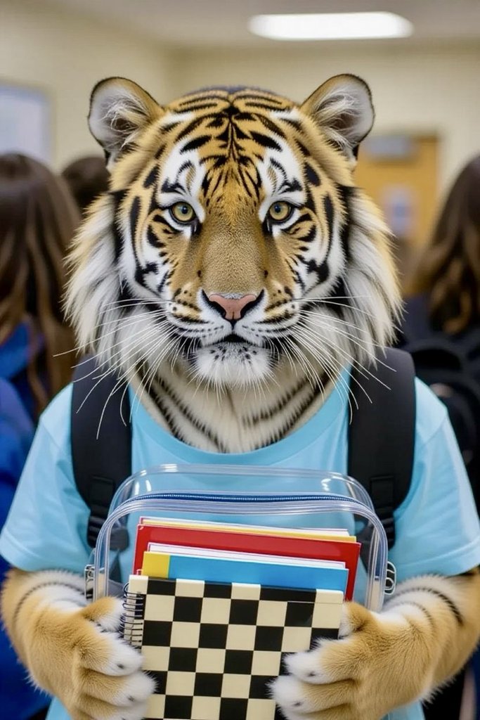MaryCarrollHigh's tweet photo. 🐅➡️👕 Plot twist: we dress like Tigers… but what if the Tigers dressed like US?? 🤯✏️📓
The jungle is wild rn. Photo dump incoming… ⏳💙🤍
#CHSHoco #TigerPride #TPND https://t.co/GbG3pa0NN3