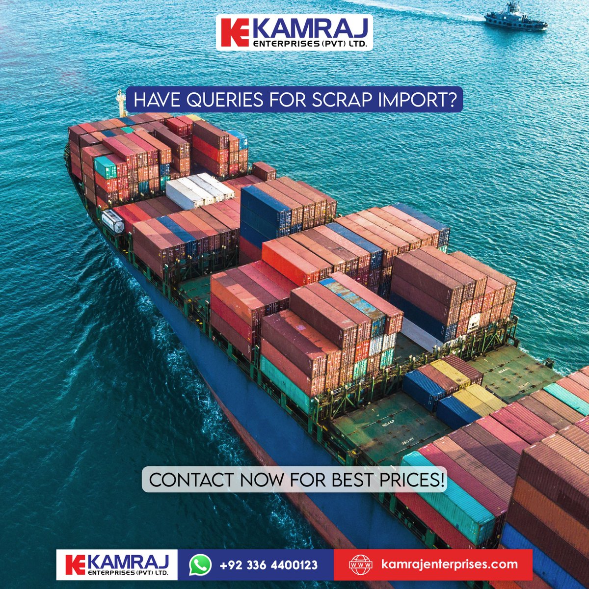 kamraj855's tweet photo. 𝐒𝐜𝐫𝐚𝐩 𝐈𝐦𝐩𝐨𝐫𝐭 𝐐𝐮𝐞𝐫𝐢𝐞𝐬? 𝐖𝐞’𝐯𝐞 𝐆𝐨𝐭 𝐘𝐨𝐮 𝐂𝐨𝐯𝐞𝐫𝐞𝐝!

Kamraj Enterprises specializes in scrap imports, delivering quality recyclable materials with reliable service and global reach.

Visit https://t.co/ib9ibOldHJ for more information. https://t.co/MOEcnjcQn7