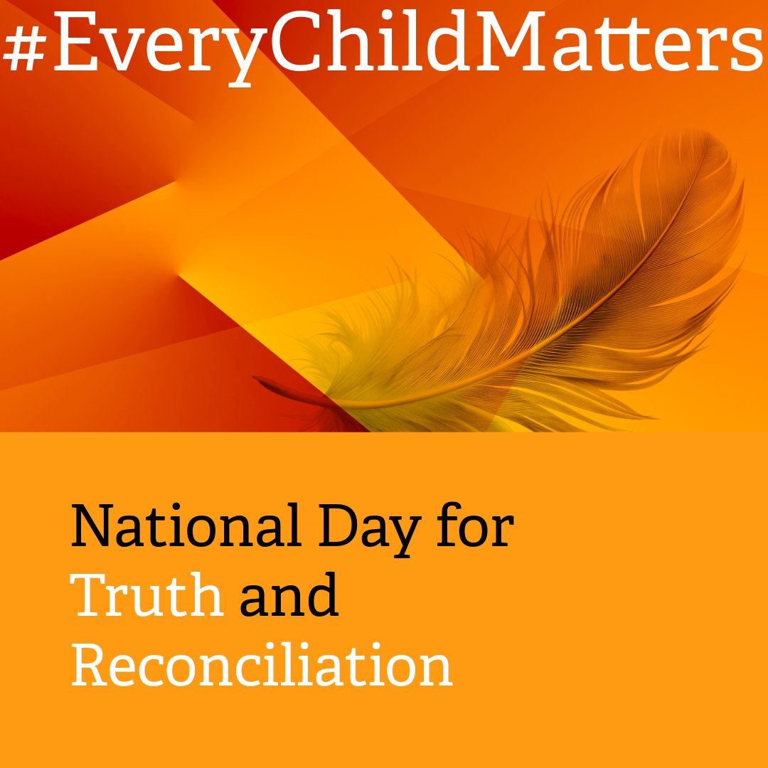 Honouring truth &amp; reconciliation. Today, we observe 
the National Day for Truth and Reconciliation. Let's commit to 
understanding, respect &amp; meaningful change every day. Every child matters; every story deserves to be heard. 🧡
#EveryChildMatters #TruthAndReconciliation