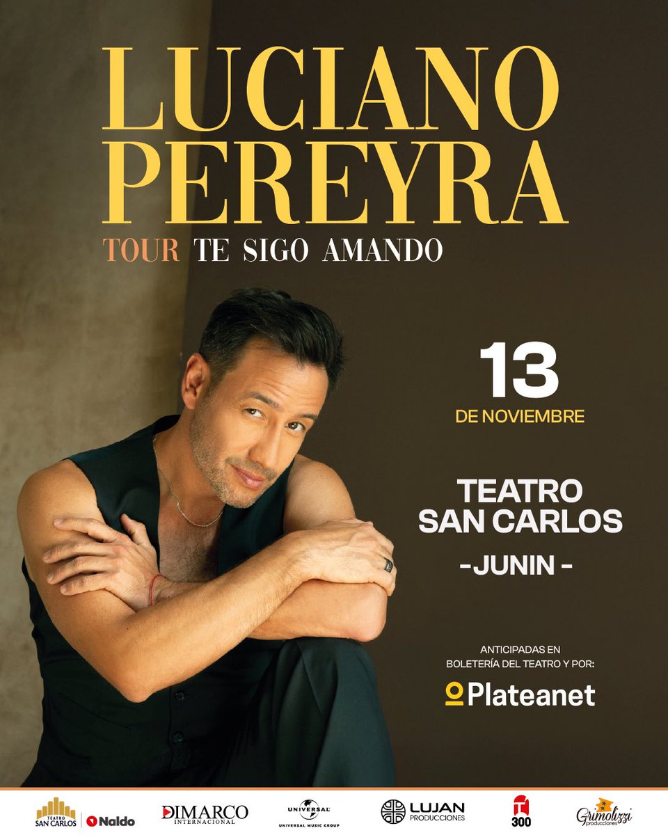 #TeSigoAmando tour en Junin!  Que lindo saber que seguimos sumando fechas a este tour ❤️
Nos vemos el 13 de noviembre en el Teatro San Carlos! 

🎫 entradas ya disponibles! plateanet.com/obra/32924?obr…