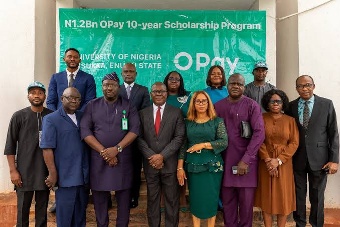 OPAY SCHOLARSHIP CONTINUES.

A financial technology company, OPay, has extended its N1.2 billion 10-Year Scholarship Programme to the University of Nigeria Nsukka (UNN), making the institution the 19th beneficiary.

The duo signed a Memorandum of Understanding (MOU) at the