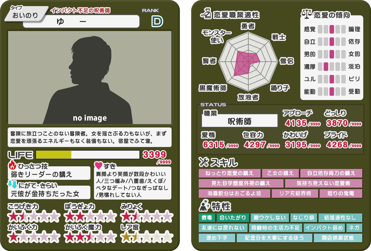 この診断おもろw
俺のLIFEほぼないやんw