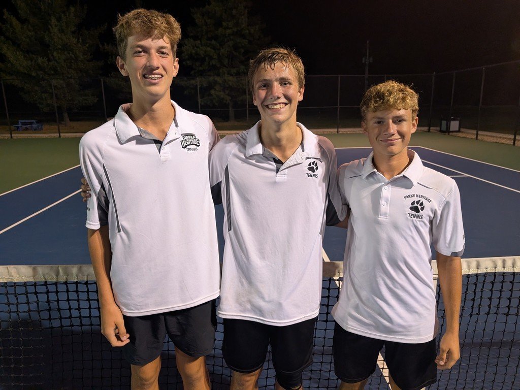 NCPSchoolCorp's tweet image. Congratulations to ✨Joel Miller✨ on winning the singles title of the WRC tennis tournament! 🎾
✨Nate Woodard and Jackson Jenkins✨ were runners-up in the doubles division.
All three earn All-Conference honors.

Way to go, Wolves! 🐺

#ncpcschools #phhswolves #StrengthenthePack